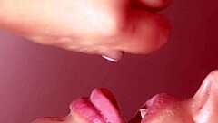 my sister-in-law slurps my dick close-up uncensored