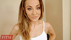 Creampieing Petite Toned MILF Alexis James in Tight Bodysuit