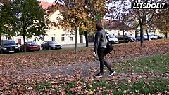 Marina Visconti bangs coworker hard on Christmas