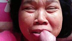Asian Amateur Sucking Huge Cock Deep