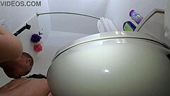 candy cruises in the bathtub getting wild and wet