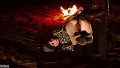 anal virgin brooke johnson bound in desert for rough ass training paddling