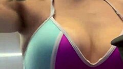 Bikini Gym Tease Ignites Wild Horniness