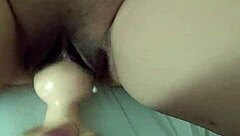 asian wife slut pounded hard with buttplug and toys