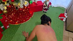 milf stepmother gets pervy christmas sex pounding from horny guy