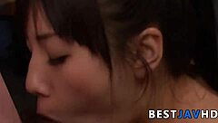 Overwhelmed by Azusa Nagasawa's Steamy Double Blowjobs Passion