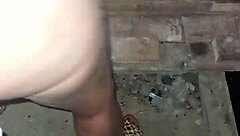 Brazilian trans amateur plays hot in parking lot