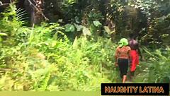hot river outdoor sex he pounds her hard with bbc