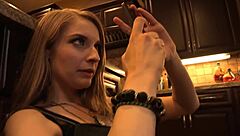 Ela Darling and Sovereign Syre toy each other's shaved pussies