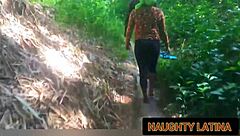 hot river outdoor sex he pounds her hard with bbc