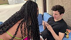 busty boston cougar interrupts game craving huge cock ride