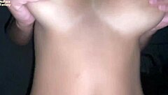 brazilian wife milks black friend's penis with her skinny ass pov creampie