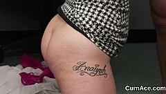 Centerfold sucks cumshots in bukkake facial frenzy