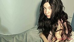 curvy milf rides my big cock cowgirl during storm!