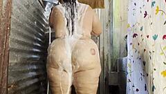 i shower public restroom groping big tits wet pussy dripping