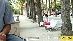 Slim Mature Redhead Teases Outdoor Fuck With Shaved Pussy