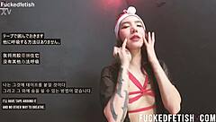 sattira's restraint sphere teases with cling film