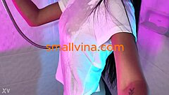 Seductive Thai Teen Strips Nude in Steamy Shower Dance!