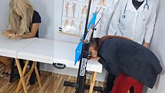 Skinny redhead submits to kinky hospital domination and creampie fetish