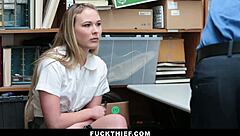 Catholic Teen Fucked Hard For Shoplifting By Cop!