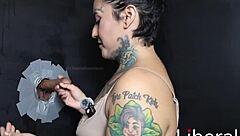 Talking about that tattooed girl's intense vaginal session with her curvy figure