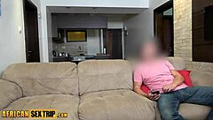 big ass ebony lady begs white tourist cock for facial