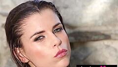 i discover aleksa slusarchi's petite nude charm outdoors