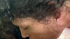 streetwalker rides dick reverse cowgirl in truck then takes huge ass load