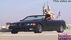 mindy risks flashing enormous tanned tits public outdoors