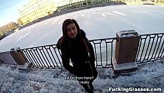 Tourist pounds local cutie Vika Volkova's shaved teen pussy!