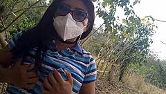 stepmom's wild jungle walk craving outdoor cock adventure?