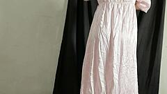 Indo Big Ass Babe Tries New Satin Dress In Viral Fuck