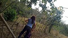 stepmom's wild jungle walk craving outdoor cock adventure?