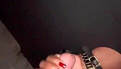 wife rubs black cock raw on pussy at gloryhole swing house