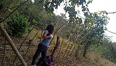 stepmom's wild jungle walk craving outdoor cock adventure?