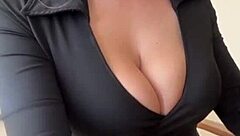 Neighbor's Big Milky Tits Out for Nipple Licking Frenzy