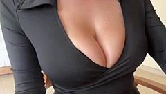 Neighbor's Big Milky Tits Out for Nipple Licking Frenzy