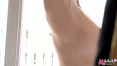 Oh god, Japanese big tits lady Saki Aoyama sucks cock outdoors moaning wet