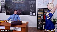 Chloe cherry begs teacher fuck her cheerleader pussy now