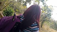 stepmom's wild jungle walk craving outdoor cock adventure?