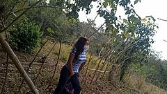 stepmom's wild jungle walk craving outdoor cock adventure?