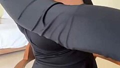 Neighbor's Big Milky Tits Out for Nipple Licking Frenzy