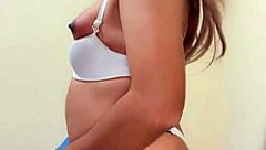 transexual with huge tits unleashes milky load!