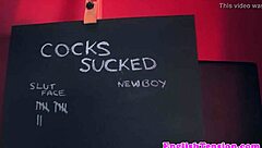 Mistresses Whip and Spank Bound Subs at Gloryhole Domination