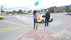 Ladyboy cowgirl rides cock for intense ass drilling pounding