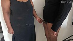 oh no, caught giving that sneaky indian massage handjob on huge cock!