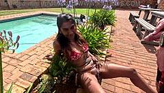 White guy PISSING on indian pussy in wild homemade compilation