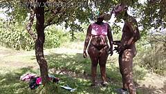 Jiggly Bubble Butt Stranger-Fucked Post-Workout in Forest!