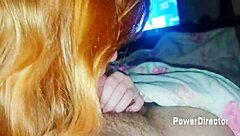 brazilian redhead babe homemade pov swallows hot cum deep