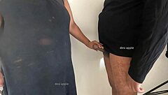oh no, caught giving that sneaky indian massage handjob on huge cock!